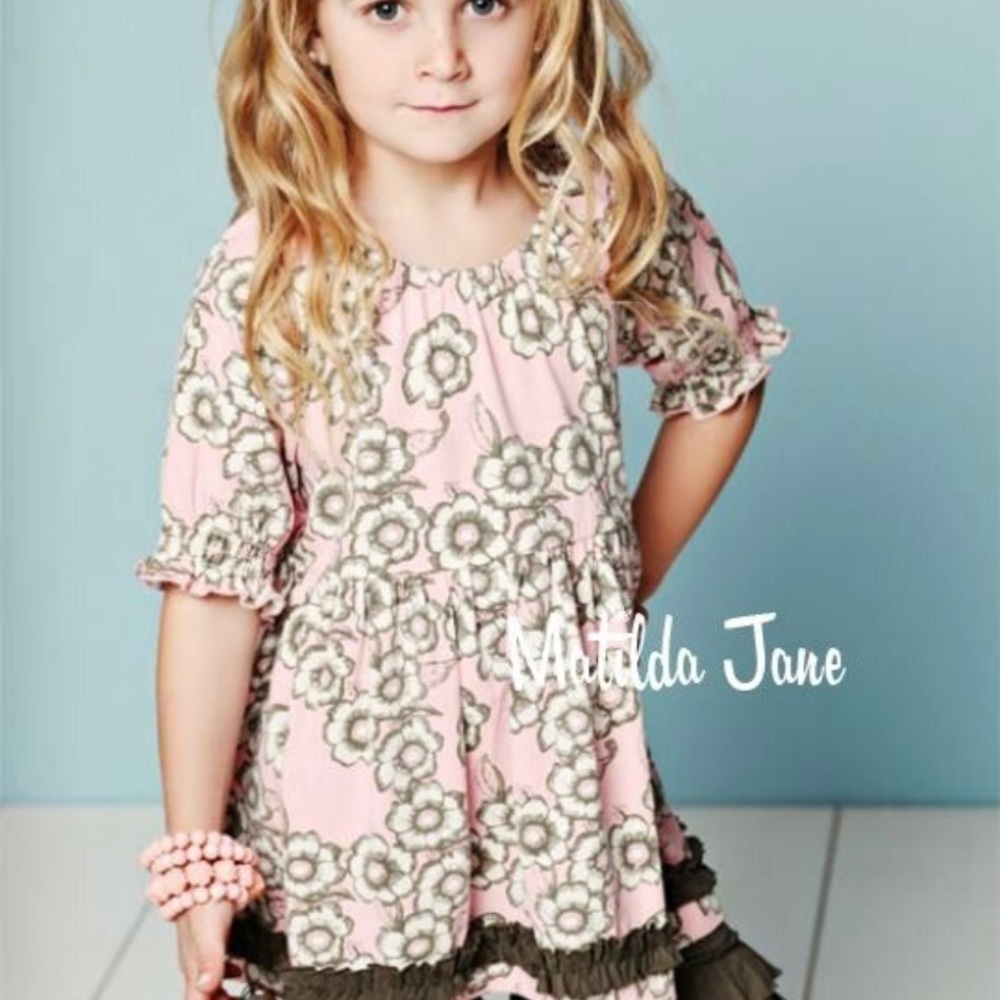 Matilda Jane Serendipity Pink Knit Short Sleeve Top Size 8
